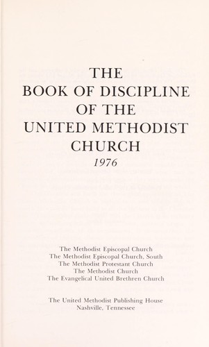 Cover for The book of discipline of the United Methodist Church, 1976.