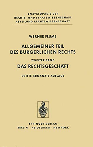 Cover for Allgemeiner Teil Des B Rgerlichen Rechts : Band 2