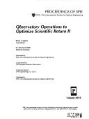 Cover for Observatory operations to optimize scientific return II