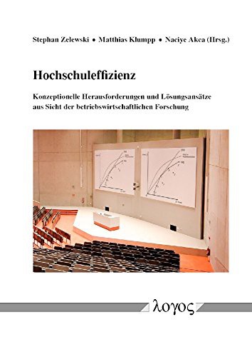 Cover for Hochschuleffizienz -- Konzeptionelle Herausforderungen Und Losungsansatze Aus Sicht Der Betriebswirtschaftlichen Forschung