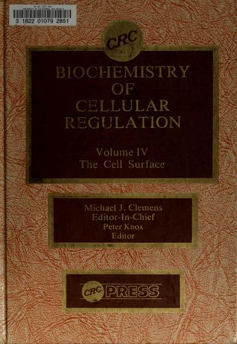 Cover for Biochemistry of cellular regulation