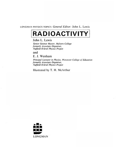 Cover for Radioactivity (Physics Topics)