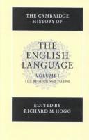 Cover for The Cambridge History of the English Language