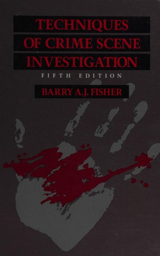 Cover for Techniques of crime scene investigation