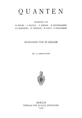 Cover for Quanten