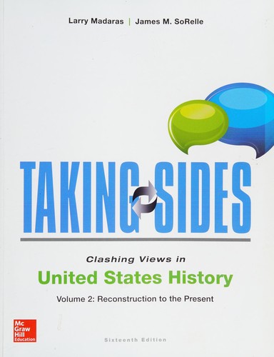 Cover for Taking Sides : Clashing Views in United States History, Volume 2