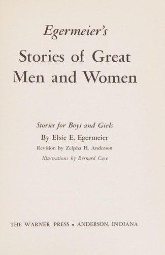 Cover for Stories of great men and women