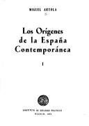 Cover for Los orígenes de la España contemporánea