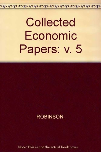 Cover for Collected Economic Papers: v. 5