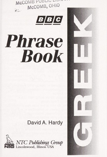 Cover for Bbc Greek Phrase Book