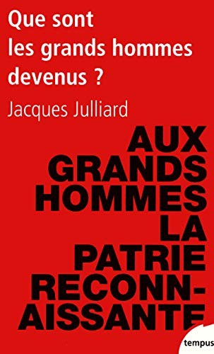Cover for Que sont les grands hommes devenus ? : Essai sur la démocratie charismatique