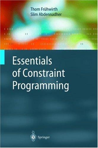 Cover for Essentials of Constraint Programming