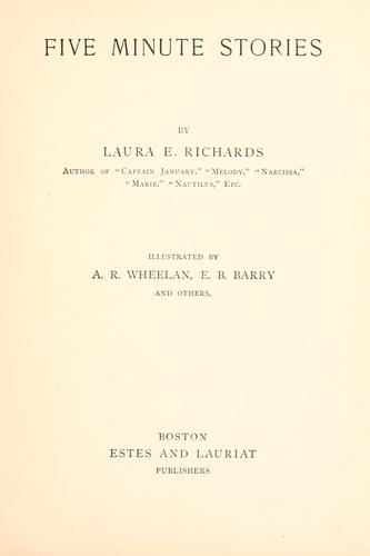 Cover for Five minute stories