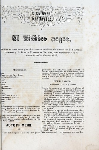 Cover for El médico negro