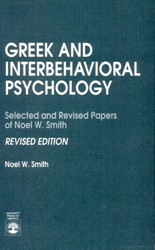 Cover for Greek and interbehavioral psychology