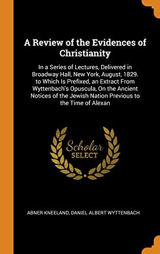 Cover for A Review of the Evidences of Christianity