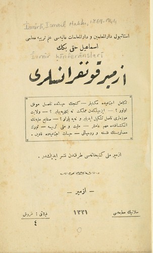 Cover for Izmir konferanslari