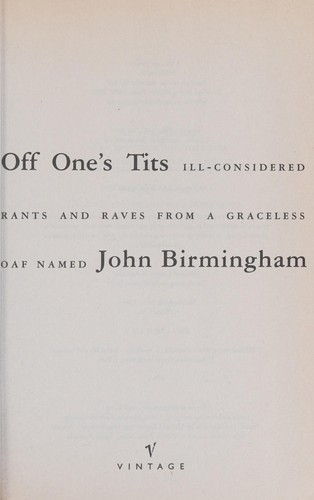 Cover for Off One's Tits