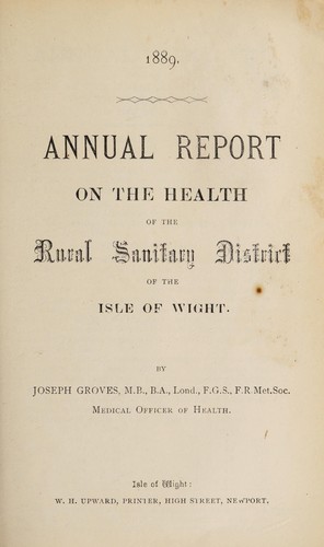 Cover for [Report 1889]