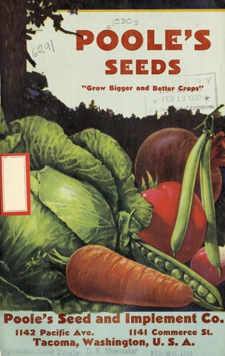 Cover for Poole's seeds