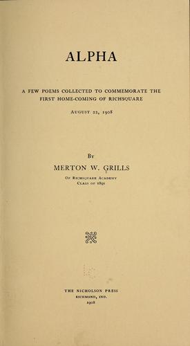 Cover for Alpha