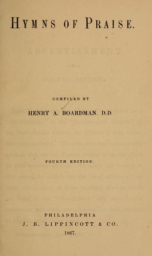 Cover for Hymns of praise