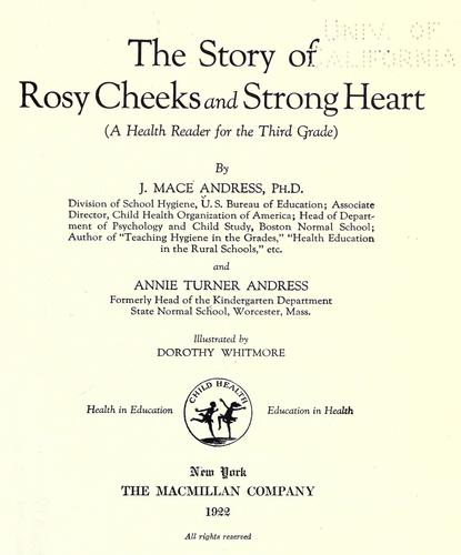 Cover for The story of Rosy Cheeks and Strong Heart