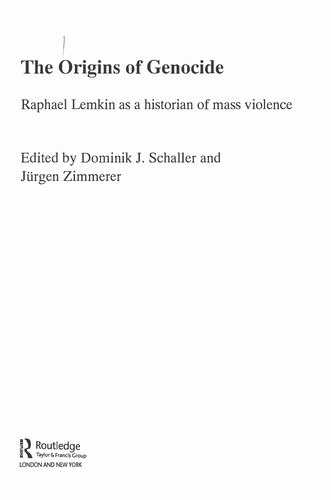 Cover for The origins of genocide