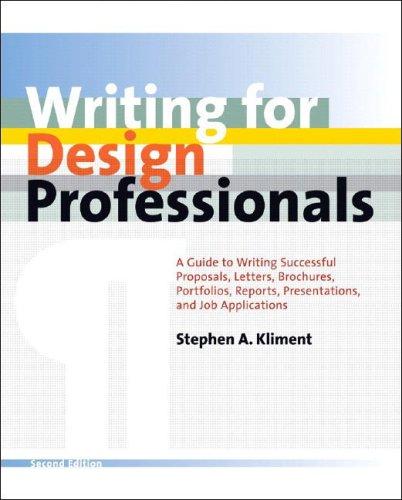 Cover for Writing for design professionals