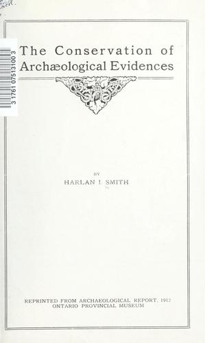 Cover for Conservation of Archaeological Evidences.