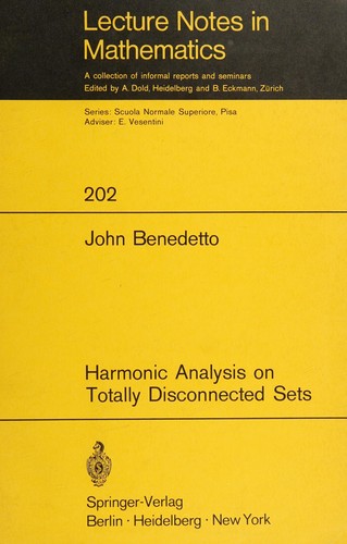 Cover for Harmonic Analysis on Totally Disconnected Sets