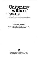 Cover for University without walls