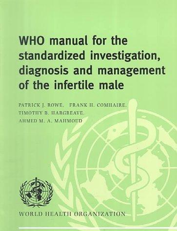 Cover for WHO Manual for the Standardized Investigation, Diagnosis and Management of the Infertile Male