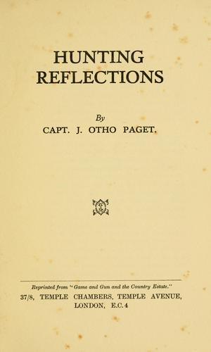 Cover for Hunting reflections