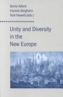 Cover for Unity and diversity in the new Europe