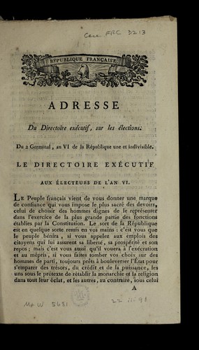 Cover for Adresse