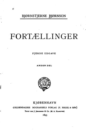 Cover for Fortællinger
