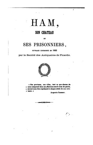 Cover for Ham, son château et ses prisonniers