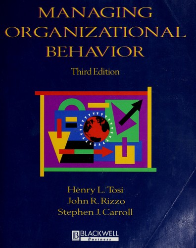 Cover for Managing organizational behavior