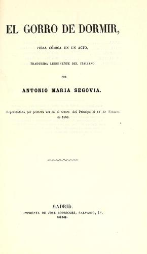 Cover for El gorro de dormir