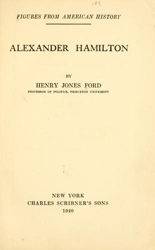 Cover for Alexander Hamilton