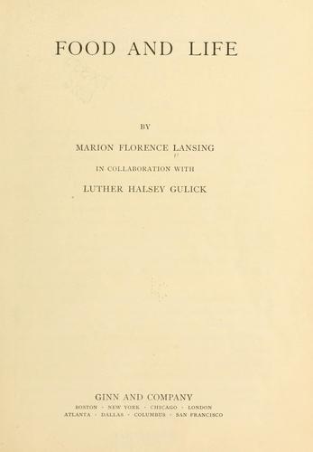 Cover for Food and life