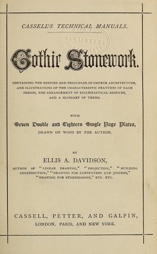 Cover for Gothic stonework.
