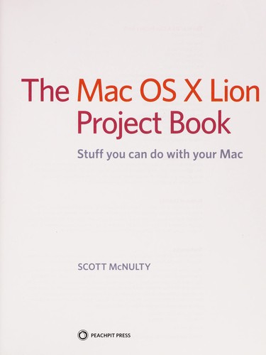 Cover for Mac OS X Lion project book