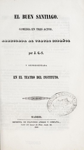 Cover for El buen Santiago