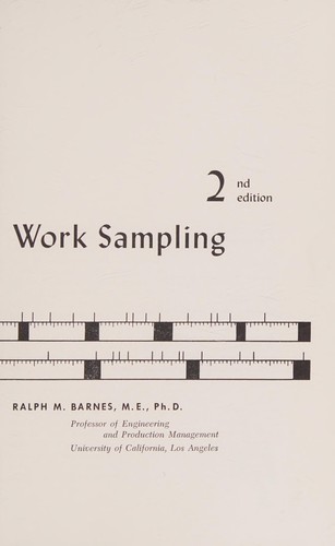 Cover for Work sampling.