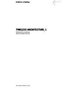 Cover for Timeless architecture.