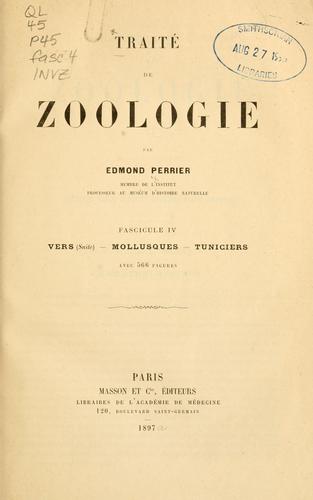 Cover for Traité de zoologie