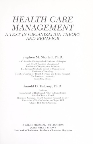 Cover for Health care management