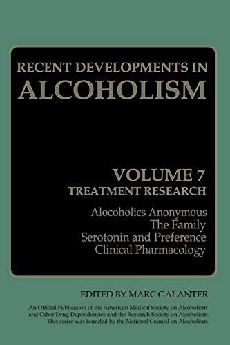 Cover for Recent Developments in Alcoholism